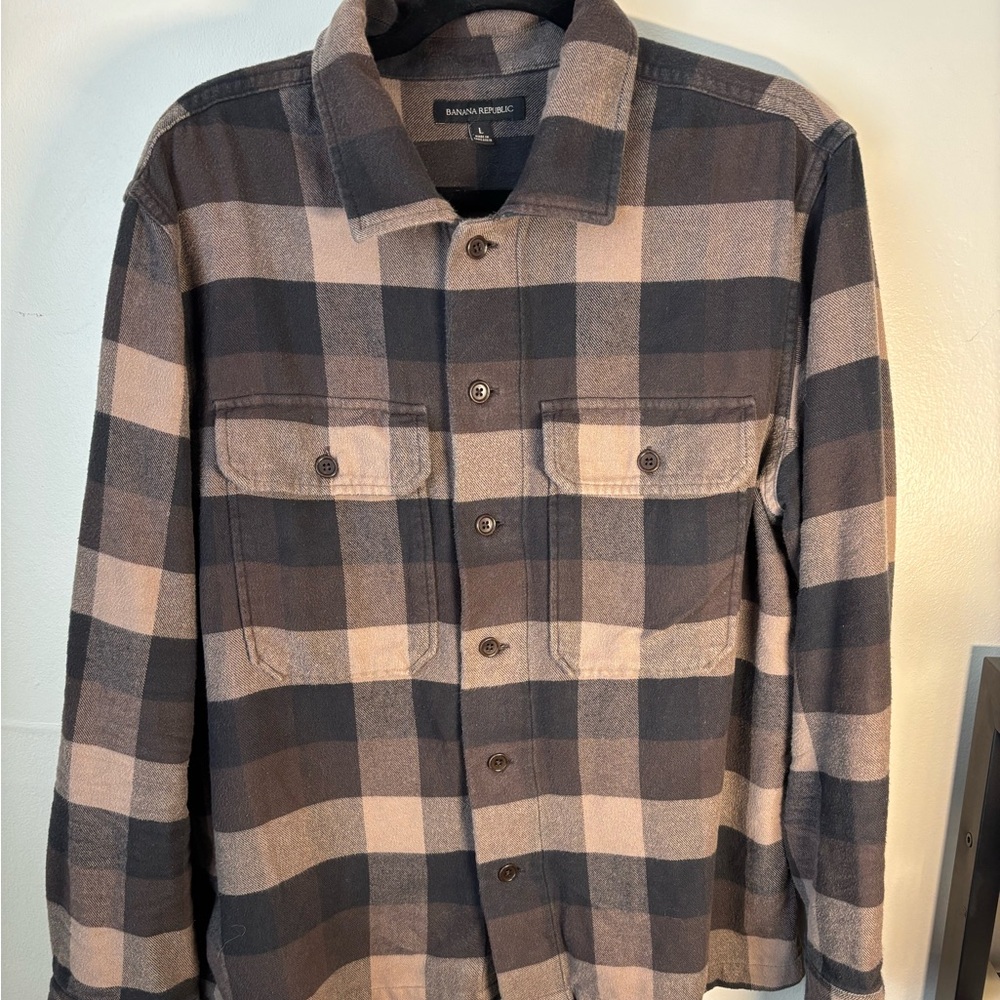 Men's Plaid Shirt Jacket